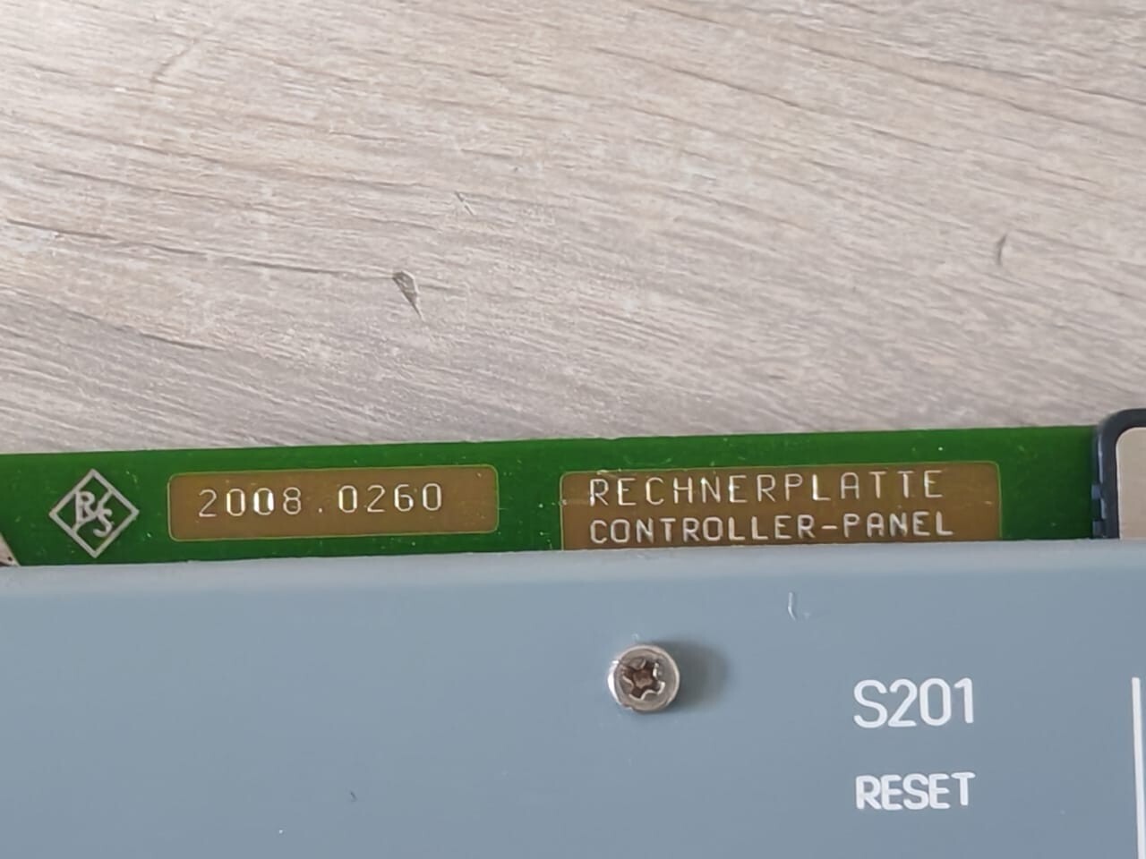 Rohde & Schwarz 2008.0260 ROHDE & SCHWARZ 2008.0260 CONTROLLER-PANEL 5