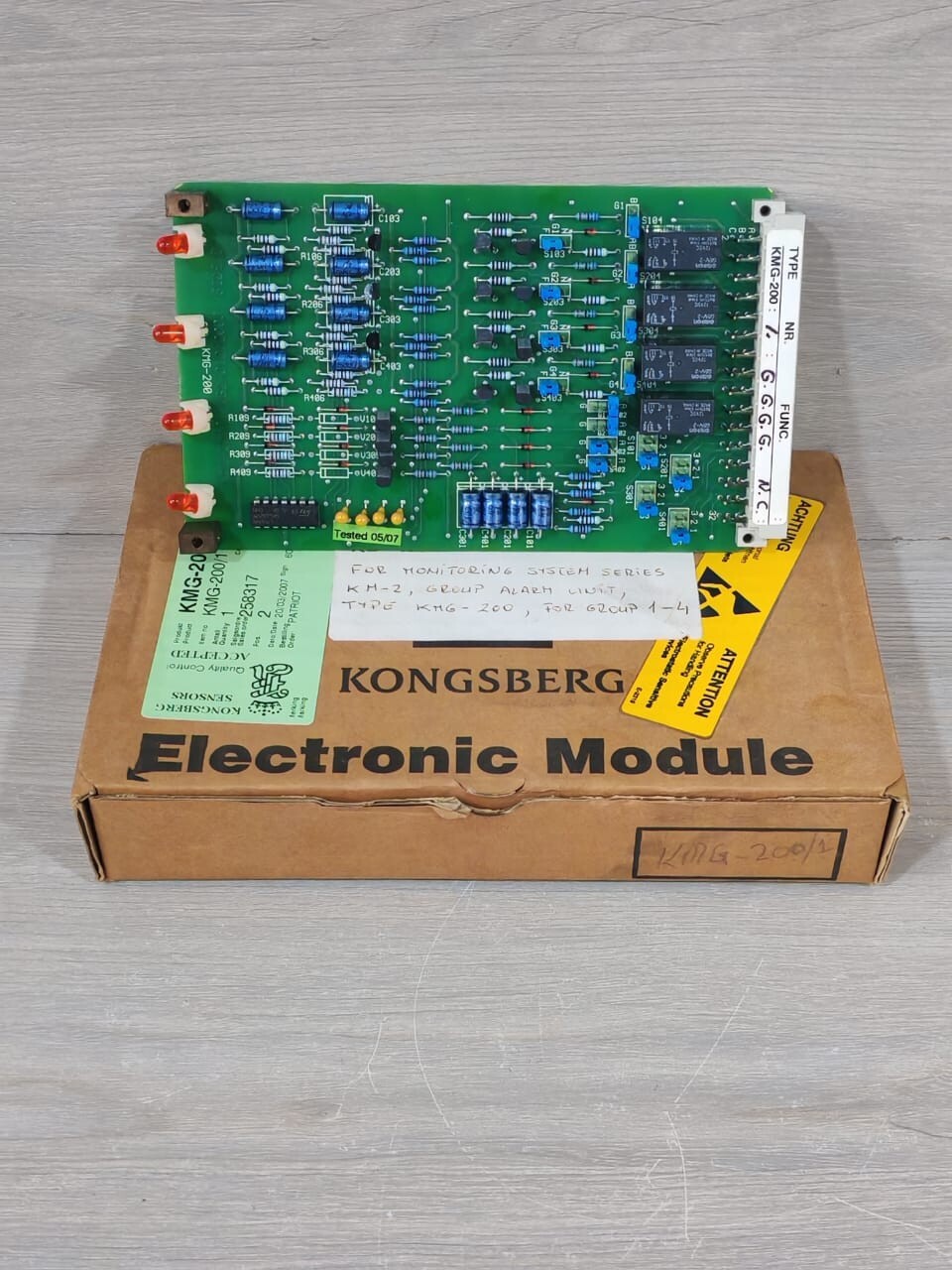 KONGSBERG KMG-200/1/G 7252-019.0003 PCB BOARD