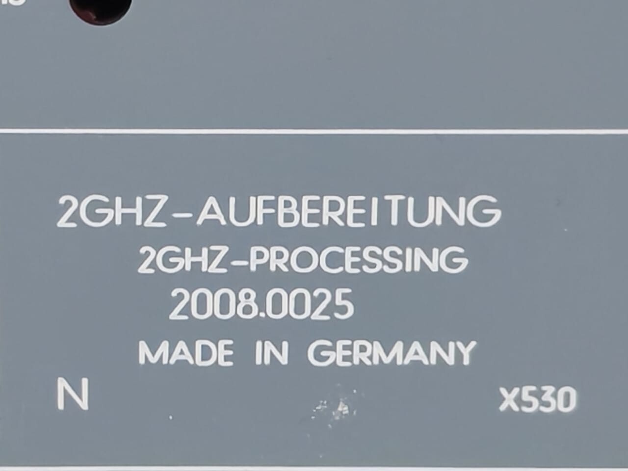 Rohde & Schwarz 2008.0025 ROHDE & SCHWARZ 2008.0025 2GHZ-PROCESSING 2
