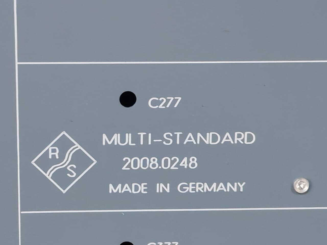 Rohde & Schwarz 2008.0248 ROHDE & SCHWARZ 2008.0248 MULTI-STANDARD 2