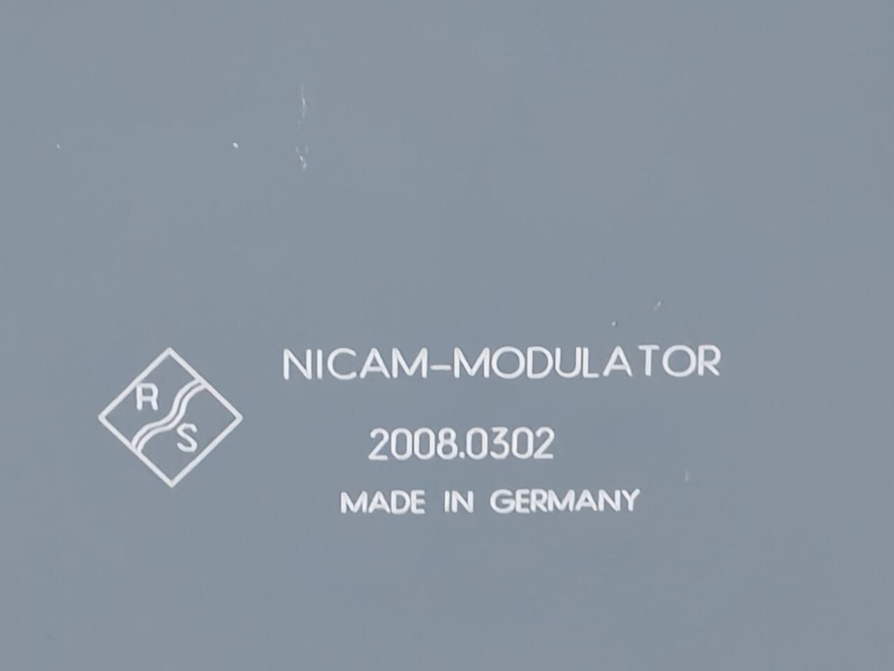 Rohde & Schwarz 2008.0302 ROHDE & SCHWARZ 2008.0302 NICAM MODULATOR 2
