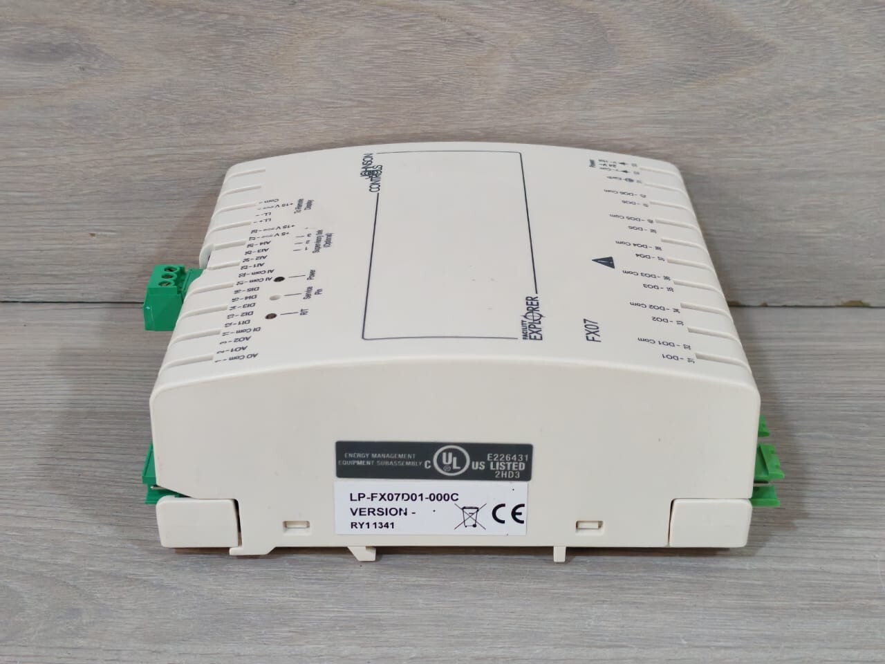 Johnson Controls FX07 LP-FX07D01-000C RY11341 JOHNSON CONTROLS FX07 LP-FX07D01-000C RY11341 FIELD CONTROLLER 24VAC 8