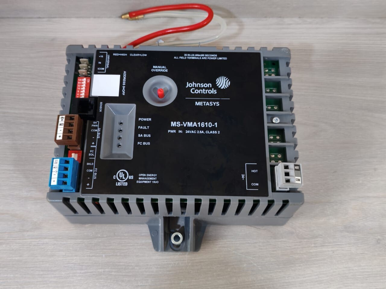 Johnson Controls MS-VMA1610-1 JOHNSON CONTROLS METASYS MS-VMA1610-1 VARIABLE AIR VOLUME CONTROLLERS 2