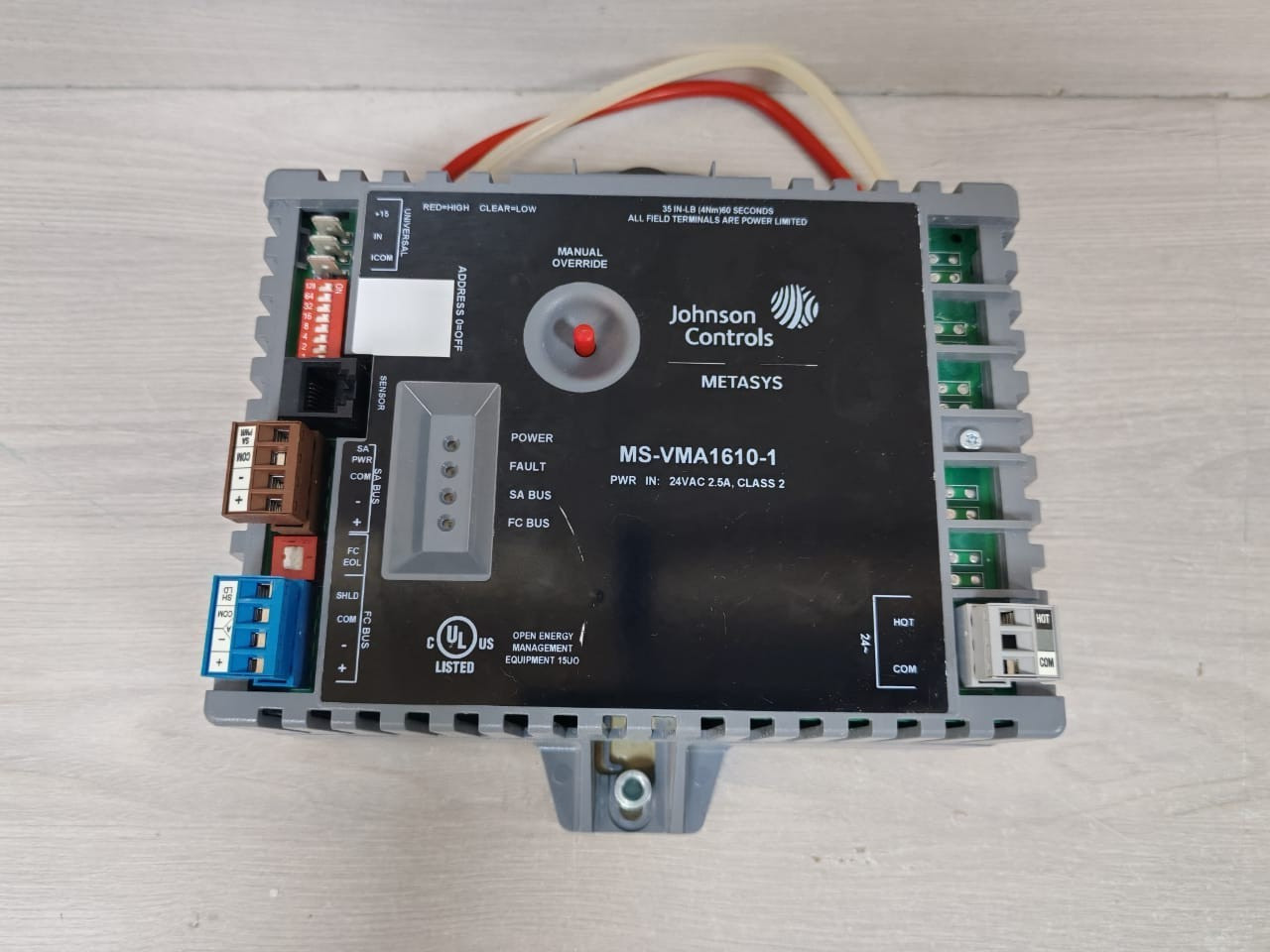 Johnson Controls MS-VMA1610-1 JOHNSON CONTROLS METASYS MS-VMA1610-1 VARIABLE AIR VOLUME CONTROLLERS 3