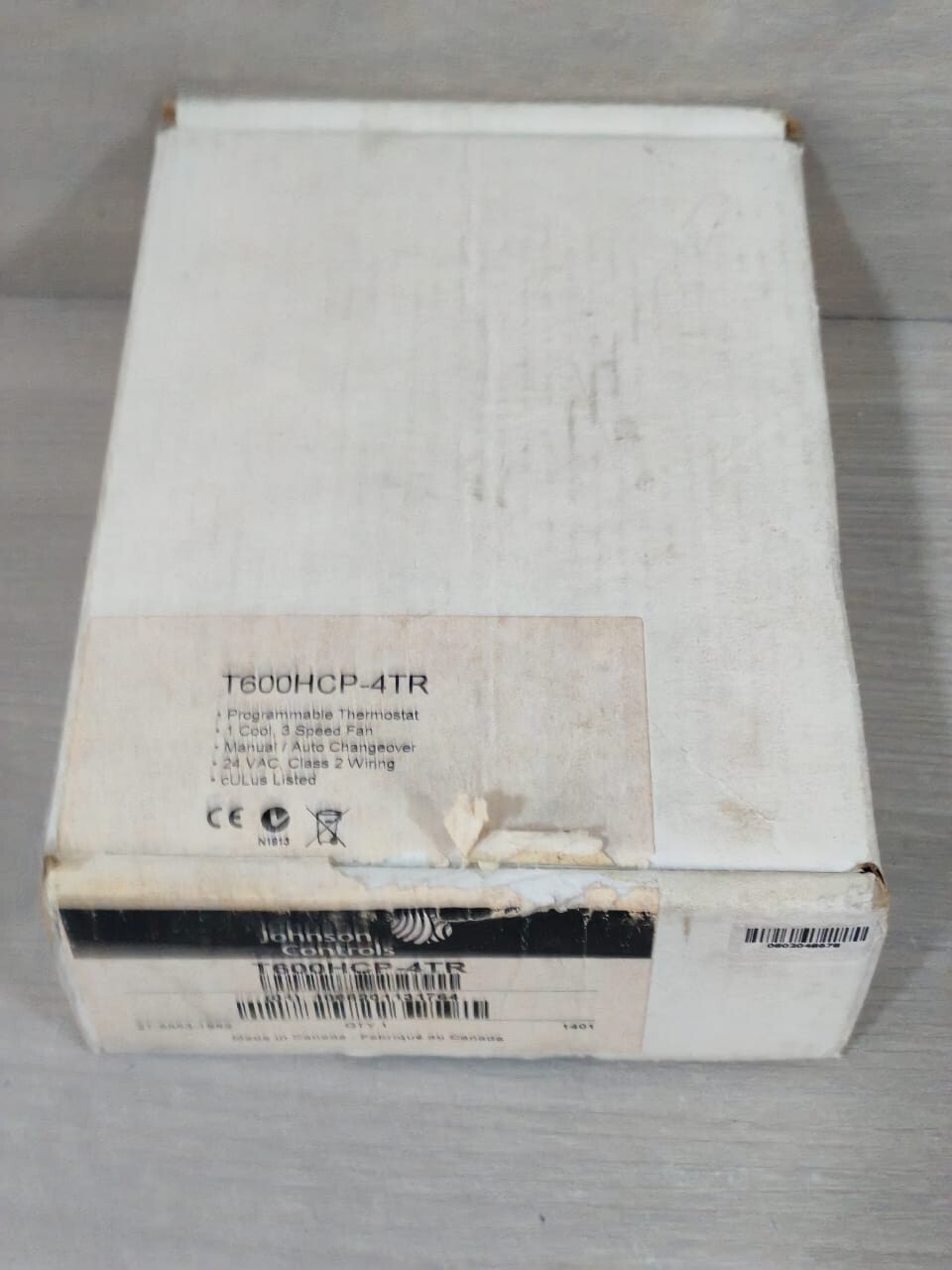 Johnson Controls T600HCP-4TR JOHNSON CONTROLS T600HCP-4TR THERMOSTAT CONTROLLERS 10