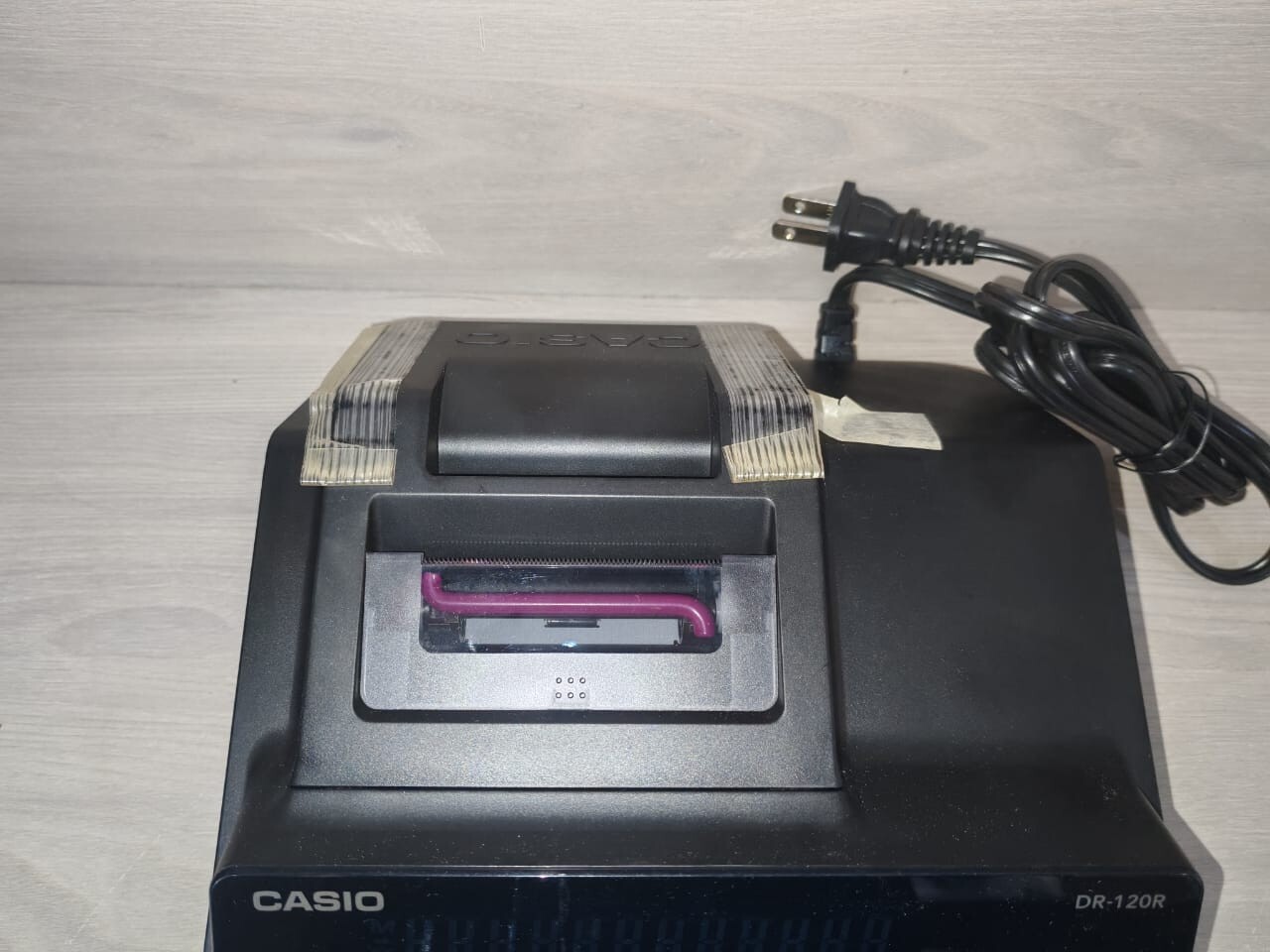 Casio DR-120R CASIO DR-120R HEAVY DUTY PRINTING CALCULATOR BLACK DESKTOP 100-120V 6