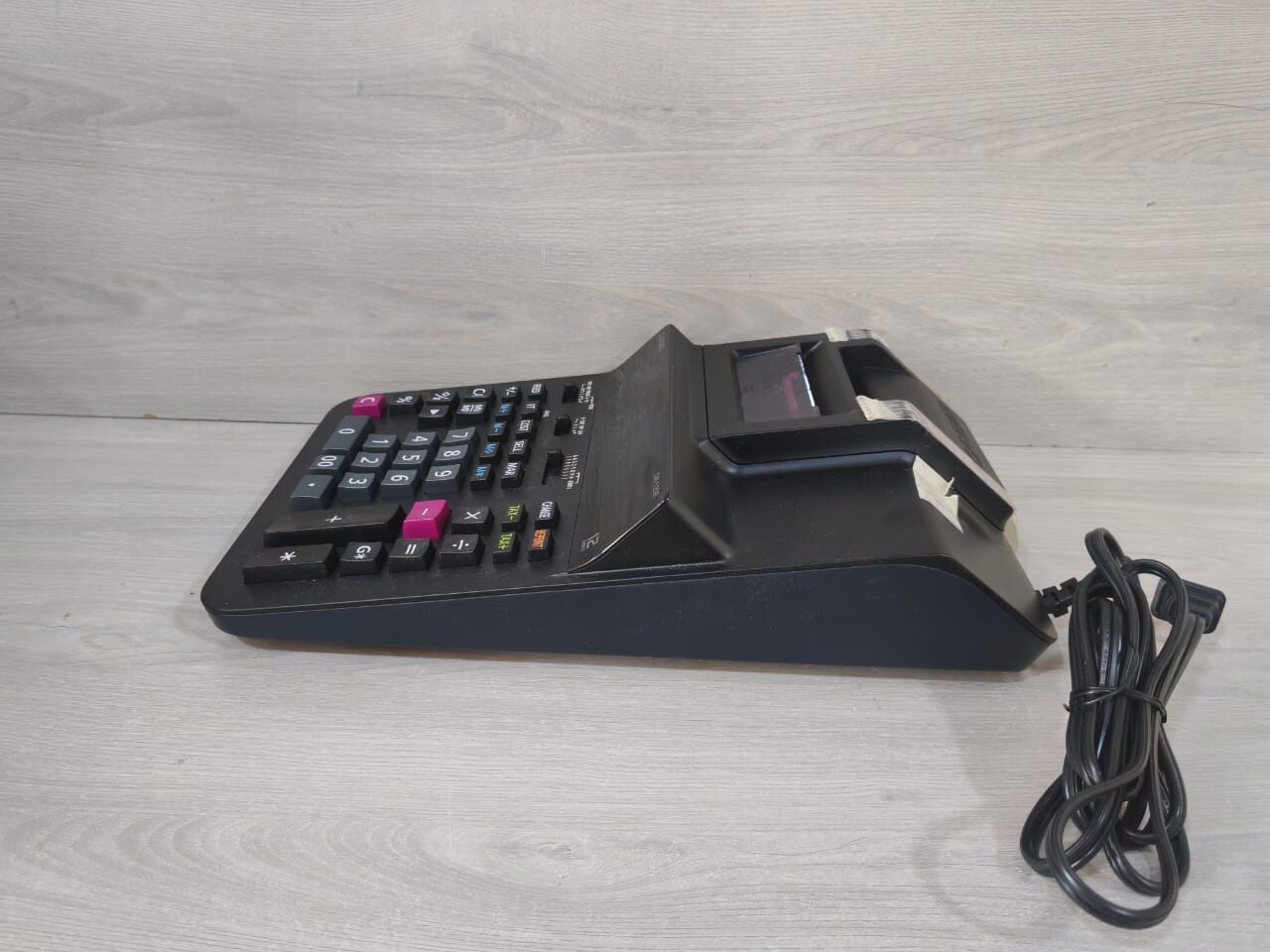 Casio DR-120R CASIO DR-120R HEAVY DUTY PRINTING CALCULATOR BLACK DESKTOP 100-120V 8
