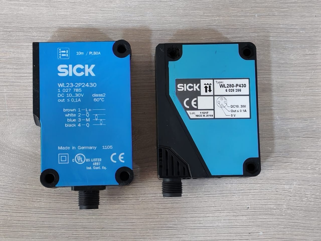 Sick WL23-2P2430 and WL280-P430 Photoelectric Sensors