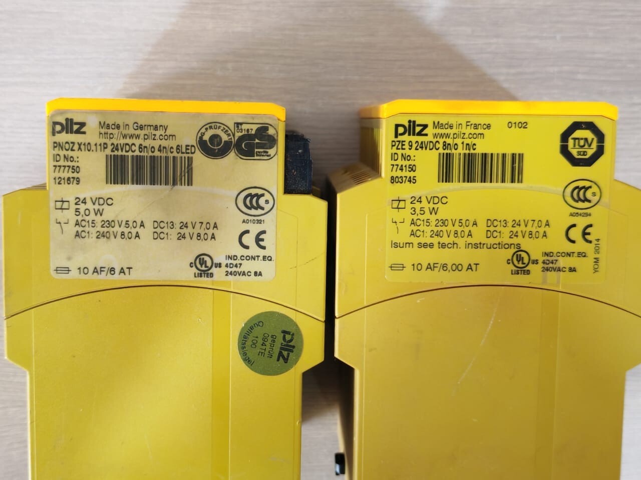 Pilz 777750 & 774150 Pilz PNOZ X10.11P / 777750 and pilz PZE 9 / 774150 Safety Relays 3