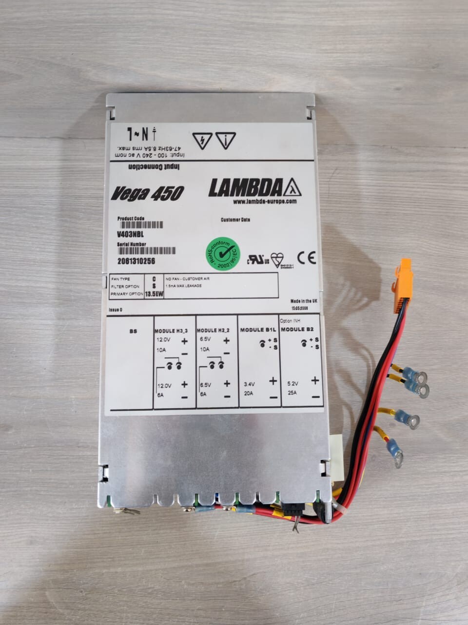 Lambda VEGA 450 V430NBL LAMBDA VEGA 450 V430NBL POWER SUPPLY 2