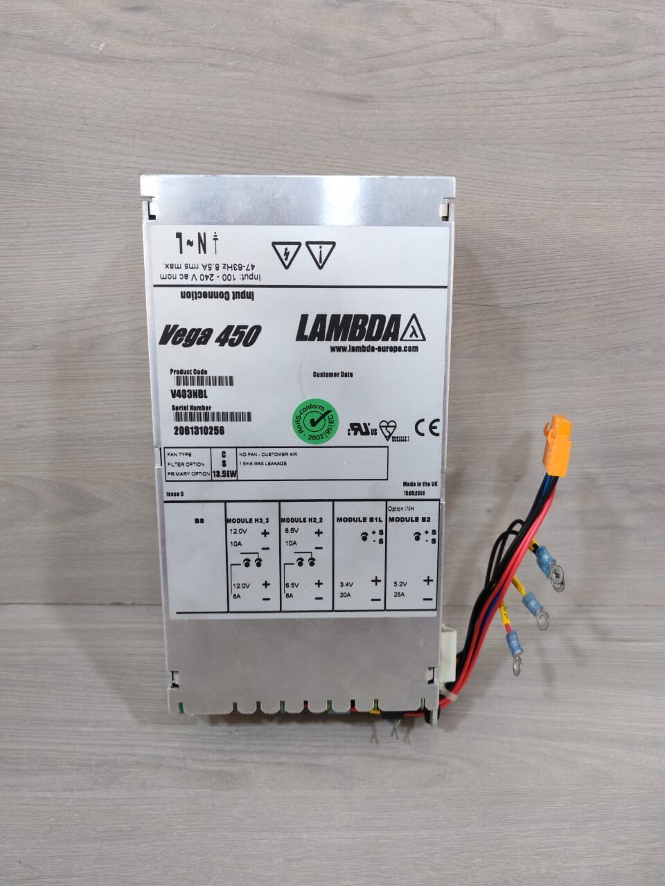 LAMBDA VEGA 450 V430NBL POWER SUPPLY