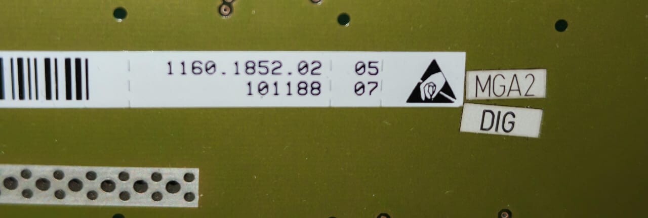Rohde & Schwarz 1160.1852.02 DIG MGA2 ROHDE & SCHWARZ 1160.1852.02 DIG MGA2 CIRCUIT BOARD 3