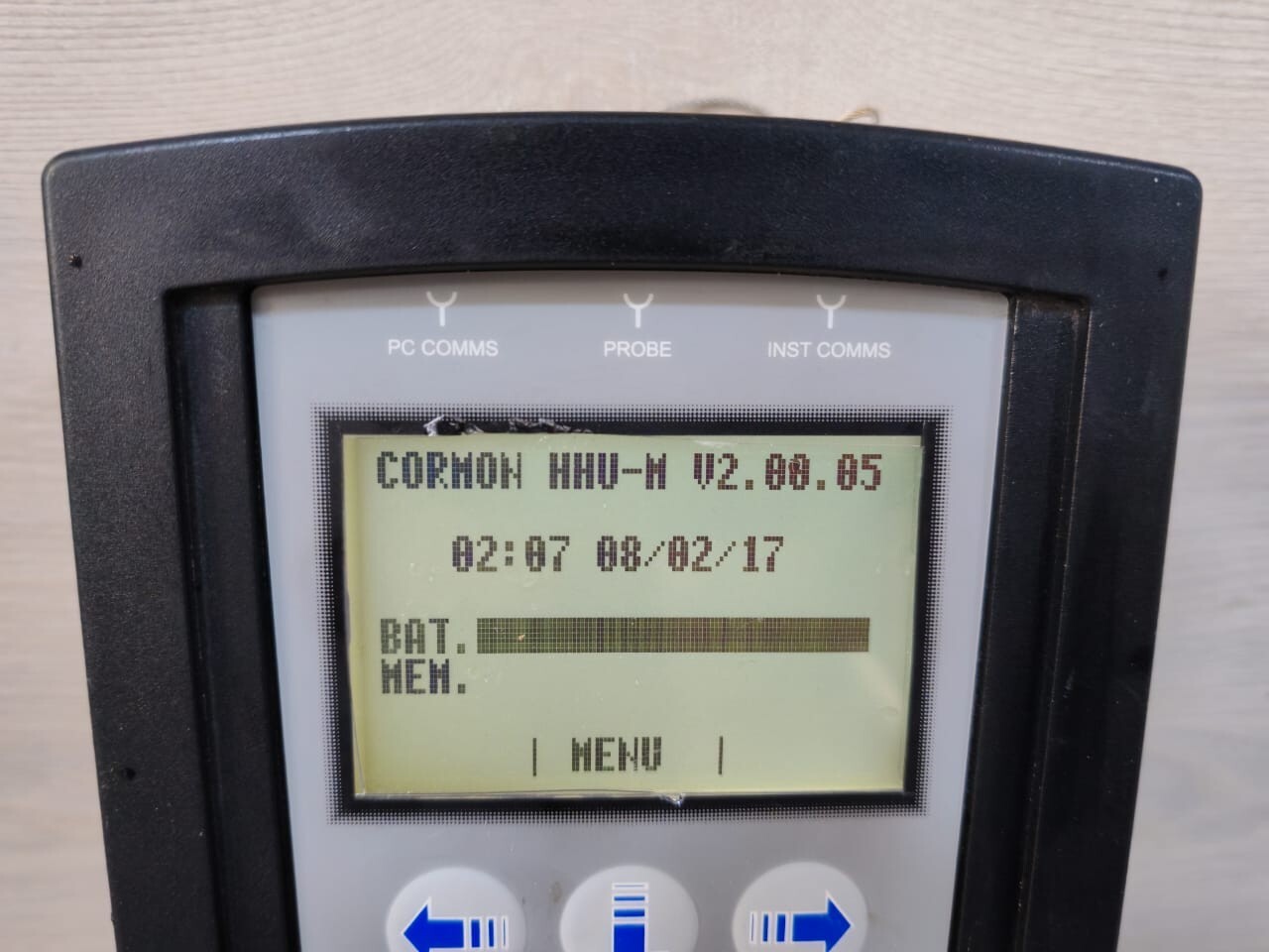 TELEDYNE CORMON CORMON HHU-M V2.00.05 TELEDYNE CORMON HHU-M V2.00.05 HANDHELD UNIT MULTI FUNCTION 5