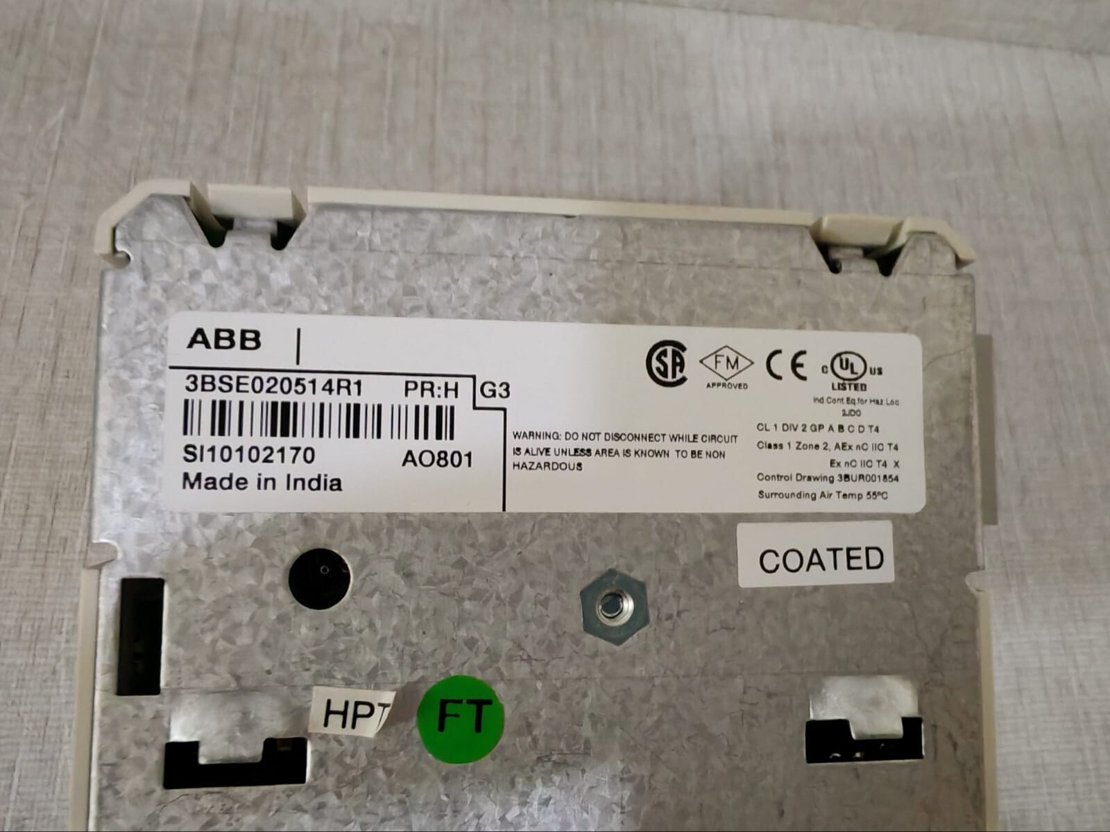 ABB 3BSE020514R1 ABB AO801 Analog Output Module 3BSE020514R1 8