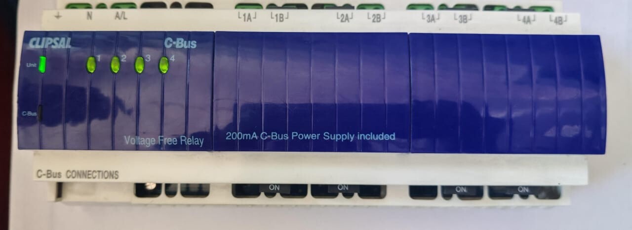Clipsal L5504RVF20 CLIPSAL C-BUS2 L5504RVF20 4-CHANNEL VOLTAGE FREE RELAY 220-240V (MFG-2016) 2