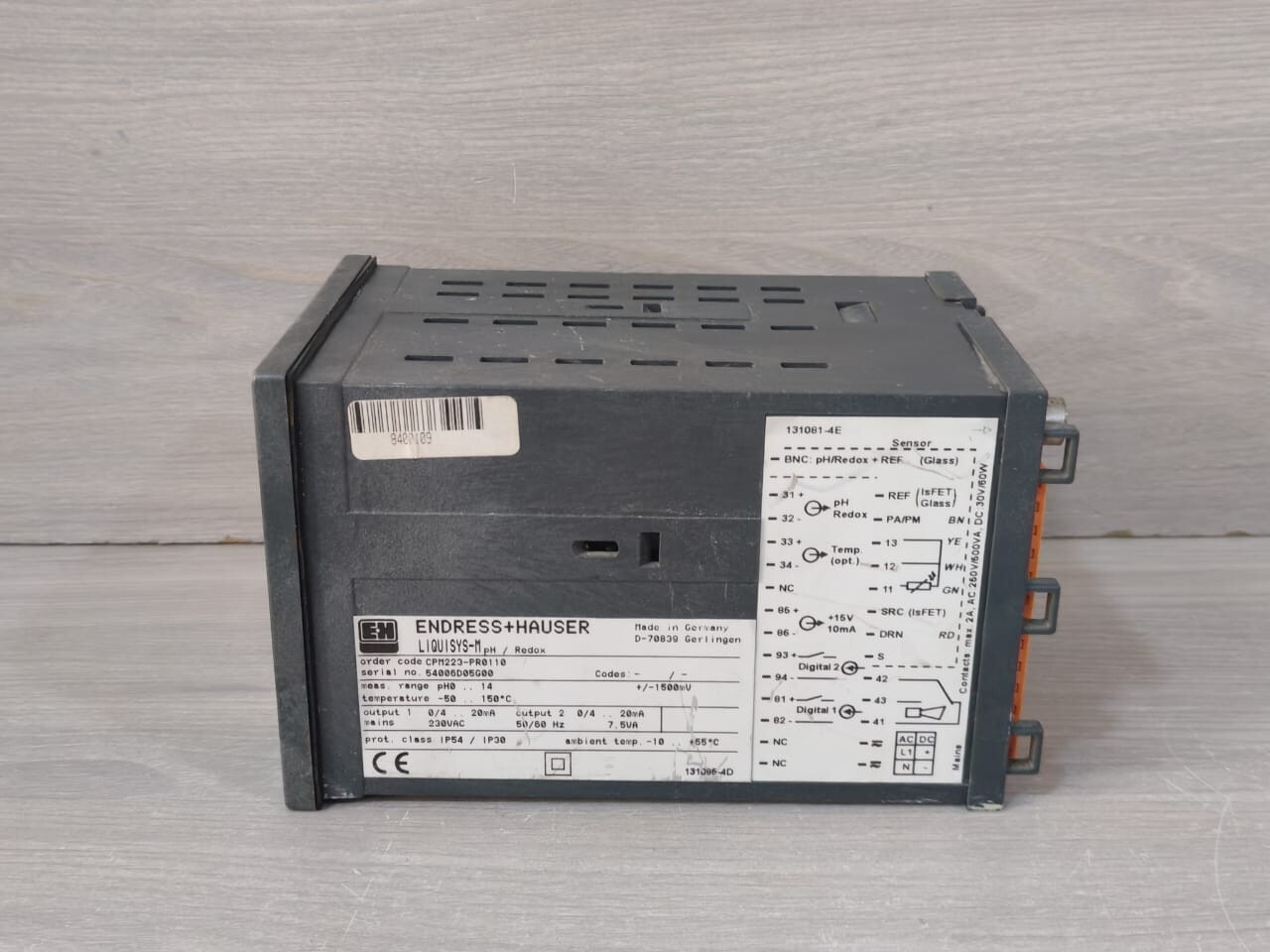 Endress+Hauser CPM223-PR0110 ENDRESS+HAUSER CPM223-PR0110 LIQUISYS-M pH/REDOX 4