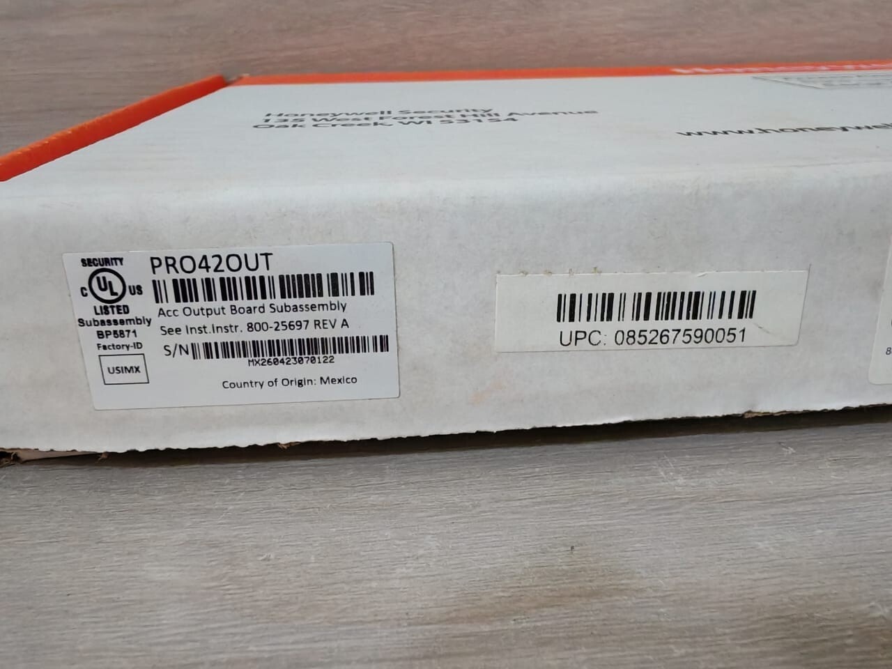 Honeywell PRO42OUT - PRO4200 Honeywell PRO42OUT - PRO4200 Output Module 3