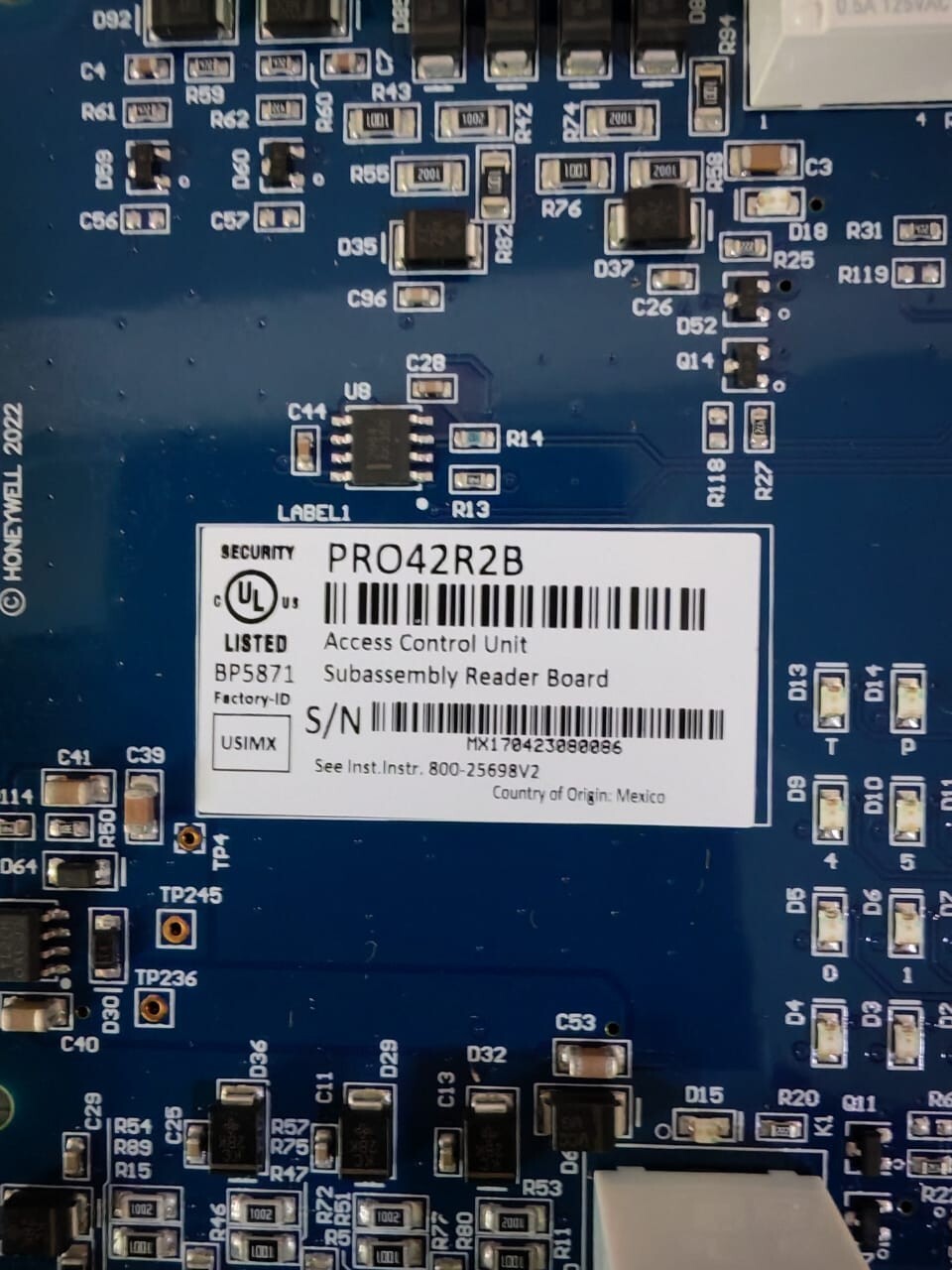 Honeywell PRO42R2B Honeywell PRO42R2B Dual Reader Module 9
