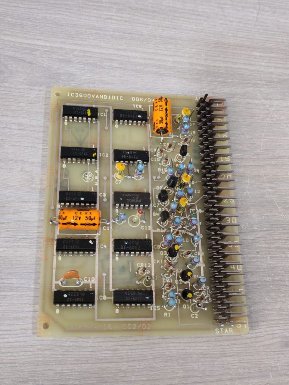 GE IC3600VANB1D1C GE IC3600VANB1D1C Mark I-II Turbine Control PLC Annunciator PCB Board 5