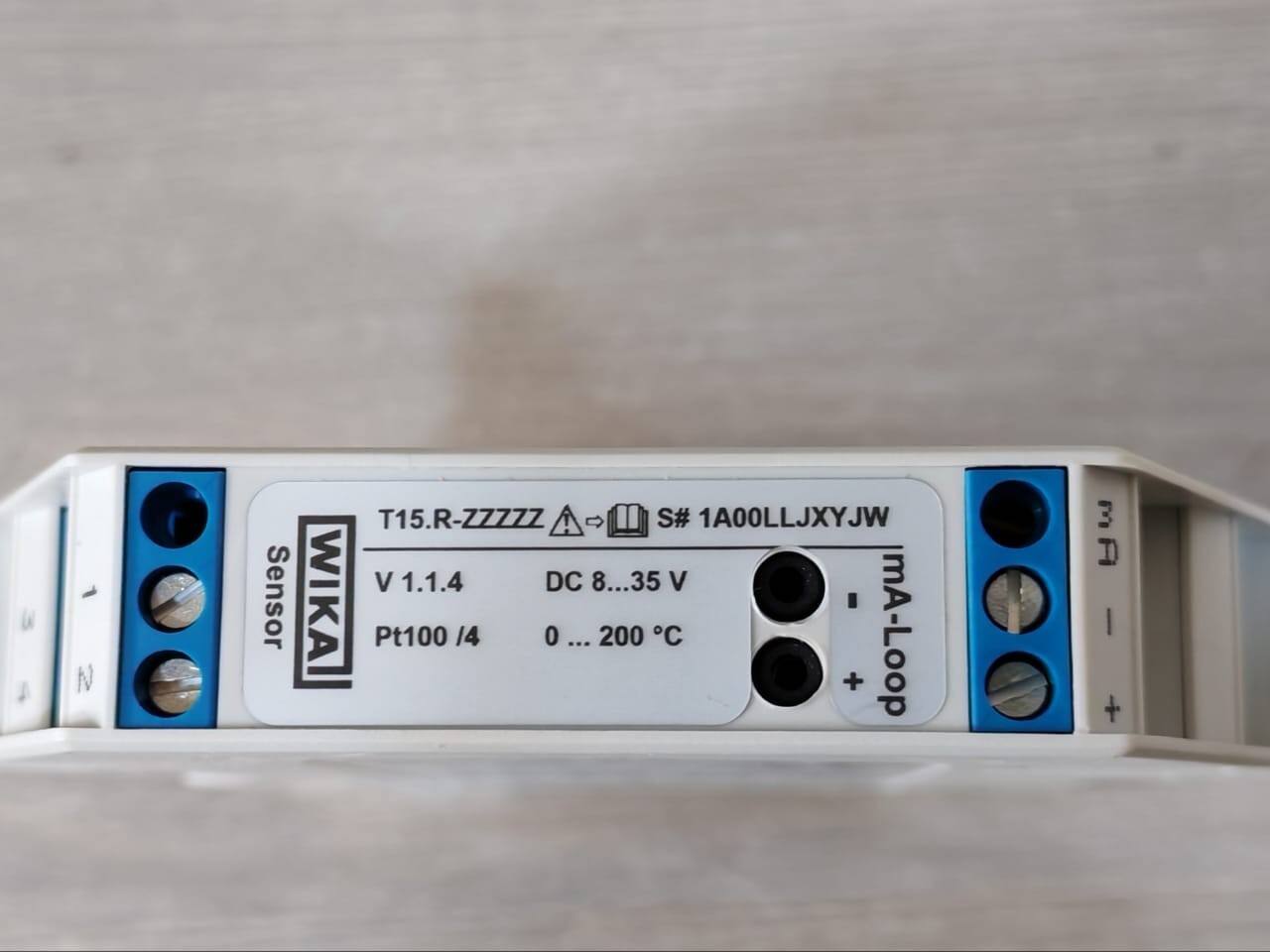 WIKA T15.R-ZZZZZ WIKA T15.R-ZZZZZ V1.1.4 PT100/4 DIGITAL TEMPERATURE TRANSMITTER 3
