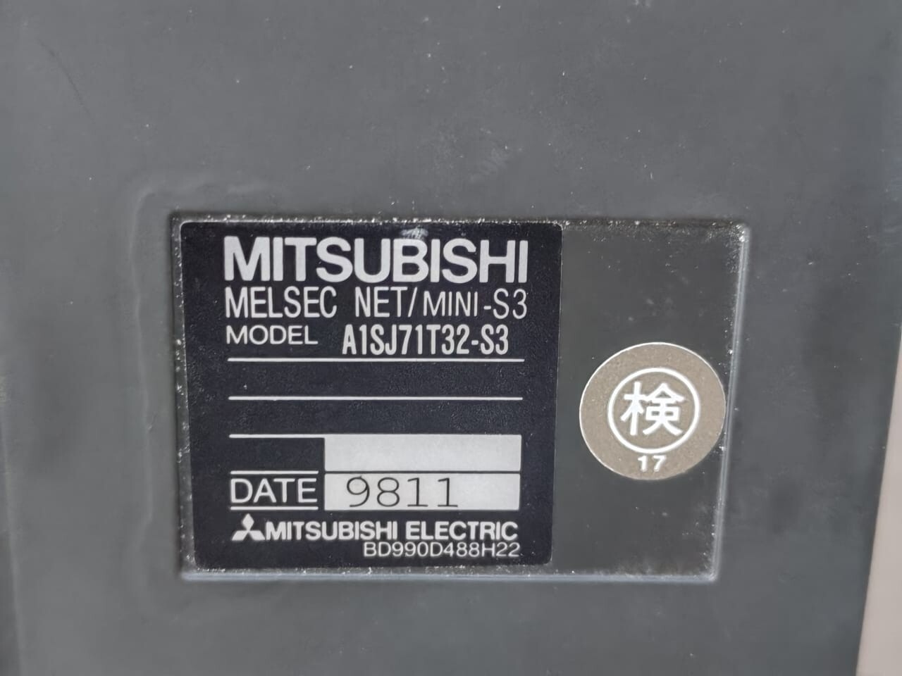 Mitsubishi A1SJ71T32-S3 MITSUBISHI A1SJ71T32-S3 MELSEC NET/ MINI-S3 9