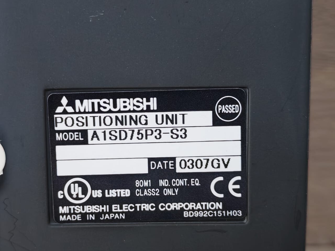 Mitsubishi MITSUBISHI A1SD75P3-S3 MITSUBISHI A1SD75P3-S3 POSITIONING UNIT 6