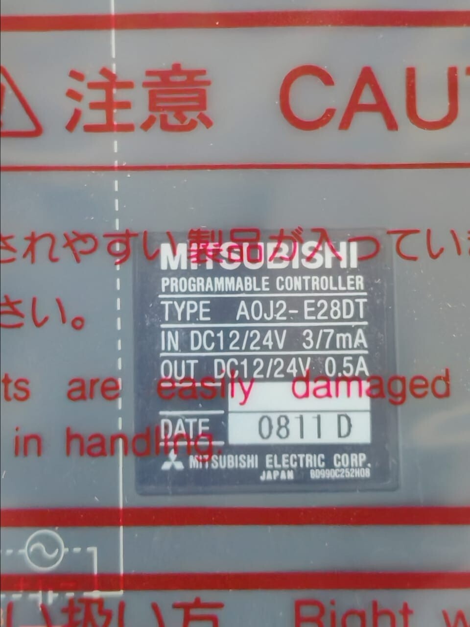 Mitsubishi 13K621 Mitsubishi A0J2-E28DT Programmable Controller 13K621 2
