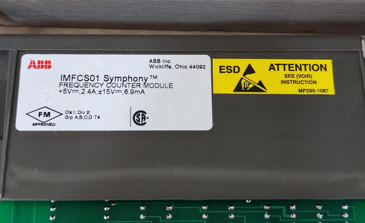 ABB IMFCS01 ABB IMFCS01 / 6636949A1 SYMPHONY FREQUENCY COUNTER MODULE 7