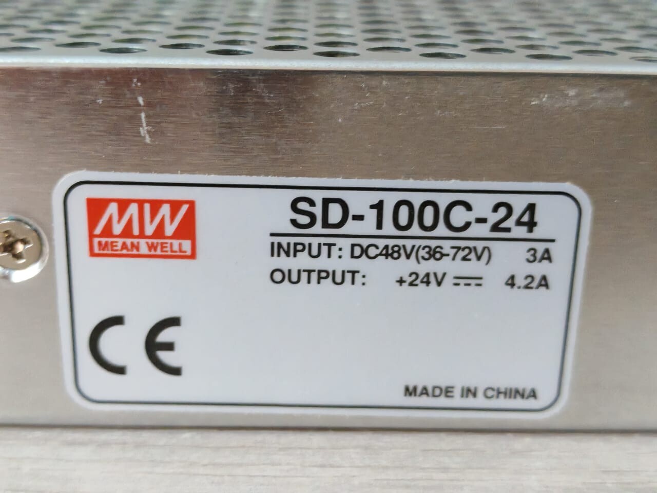 MEAN WELL SD-100C-24 MEAN WELL SD-100C-24 SWITCHING POWER SUPPLY DC48V 36-72V 2