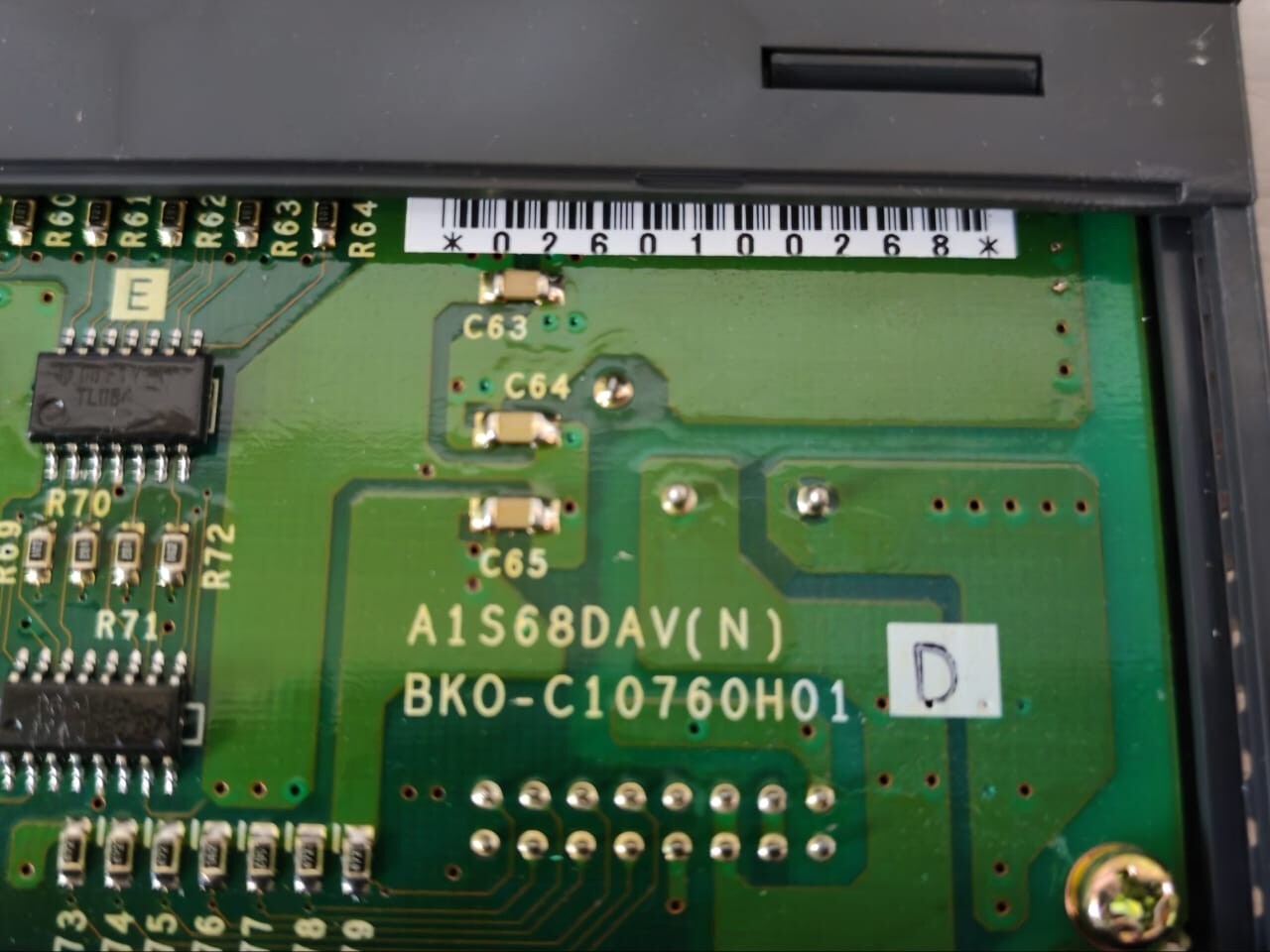 Mitsubishi A1S68DAV MITSUBISHI A1S68DAV D/A CONVERTER UNIT 5