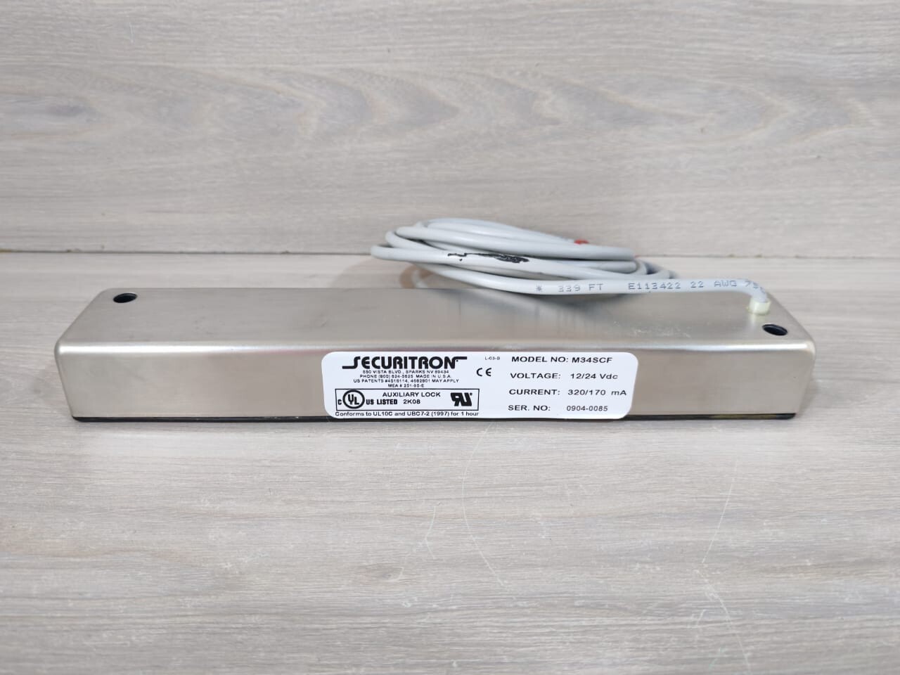 Securitron M34SCF Securitron M34SCF MagnaLock 12/24VDC | 320/170 mA 3