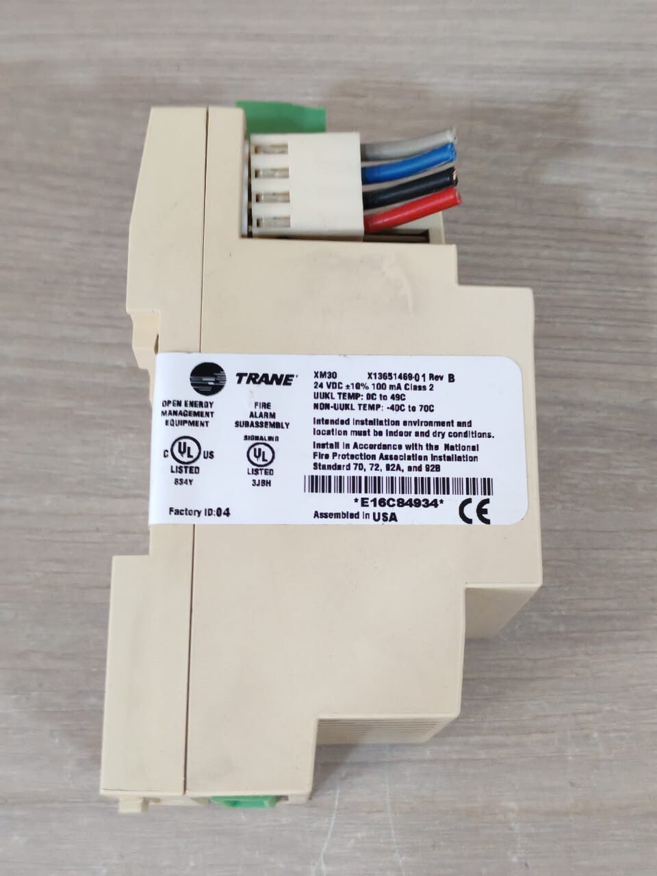 Trane XM30 TRANE XM30 X13651469-01 REV B EXPANSION MODULE 24VDC 7