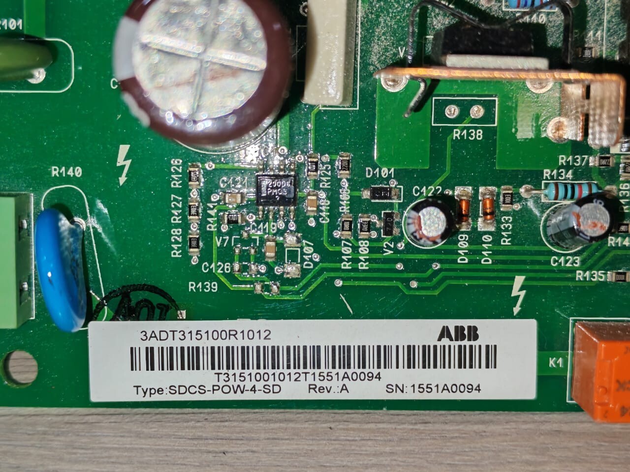 ABB SDCS-POW-4-SD ABB SDCS-POW-4-SD REV.A POWER SUPPLY UNIT 3ADT315100R1012 2