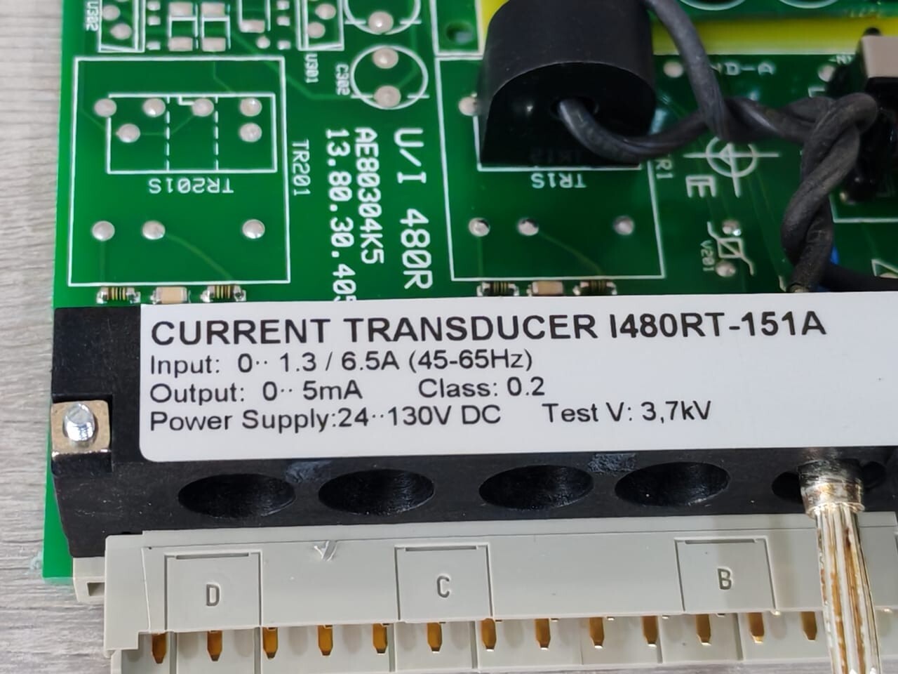 Tillquist I480RT-151A Tillquist I480 Current Transducer I480RT-151A PCB Card 6
