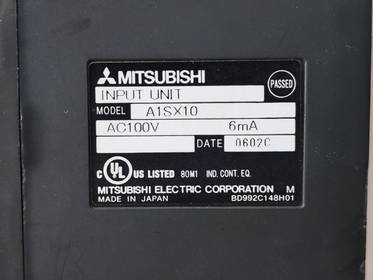 Mitsubishi Electric A1SX10 Mitsubishi A1SX10 Input Module 5