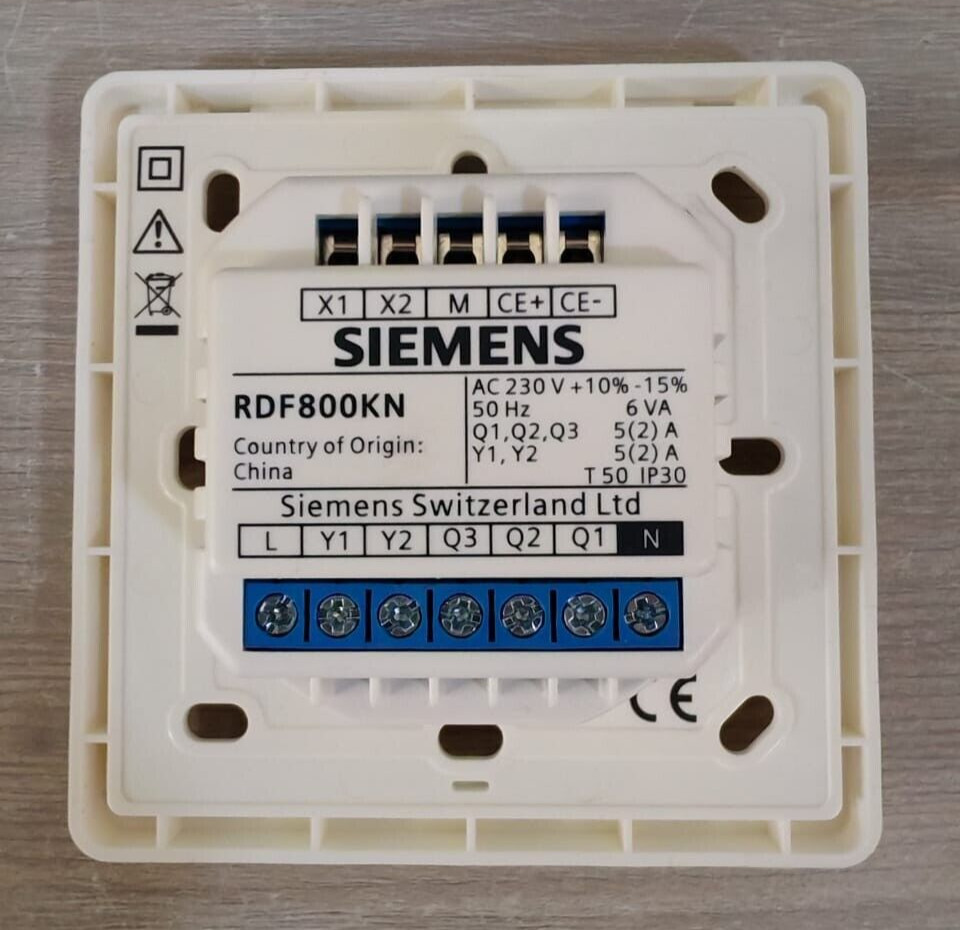 Siemens RDF800KN SIEMENS RDF800KN ROOM THERMOSTAT 9