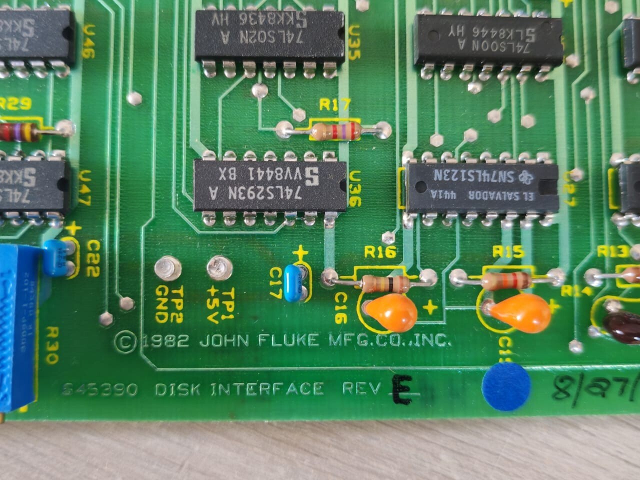 Fluke 645390 1720A-3028 REV.B JOHN FLUKE 645390 DISK INTERFACE REV.E 2