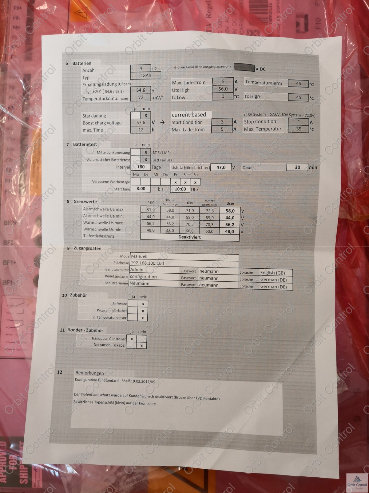 Neumann DCXR323048850402/ST802/850-48 Neumann DC USV/DCXR323048850402/ST802/850-48 48 VDC/850W / 17,7A 1/ 19"x2HEx320 7