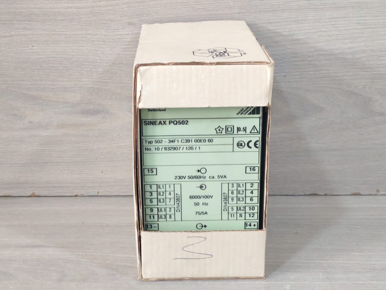Camille Bauer POWER-502 Camille Bauer SINEAX PQ502 Transmitter Power 502-34F1 C391 00E0 60 2