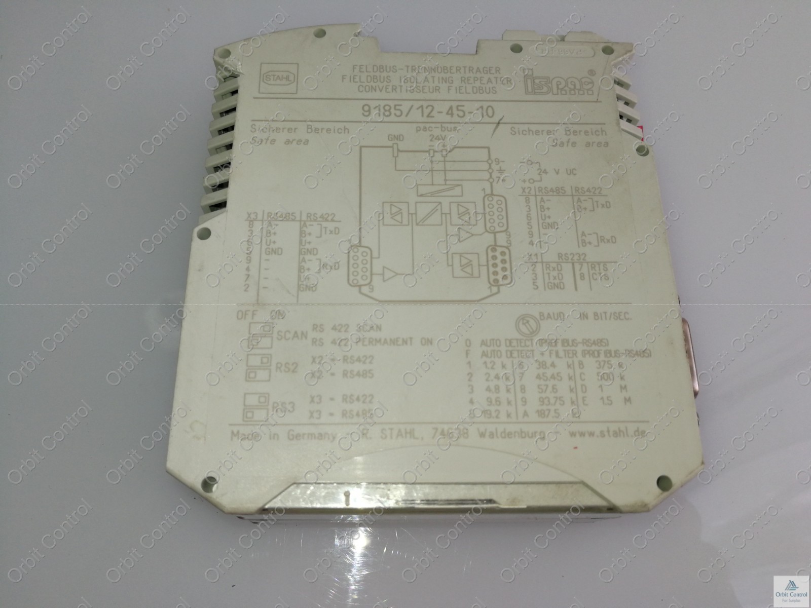 R. STAHL STAHL-9185 STAHL 9185/12-45-10 Fieldbus Isolating Repeater 5