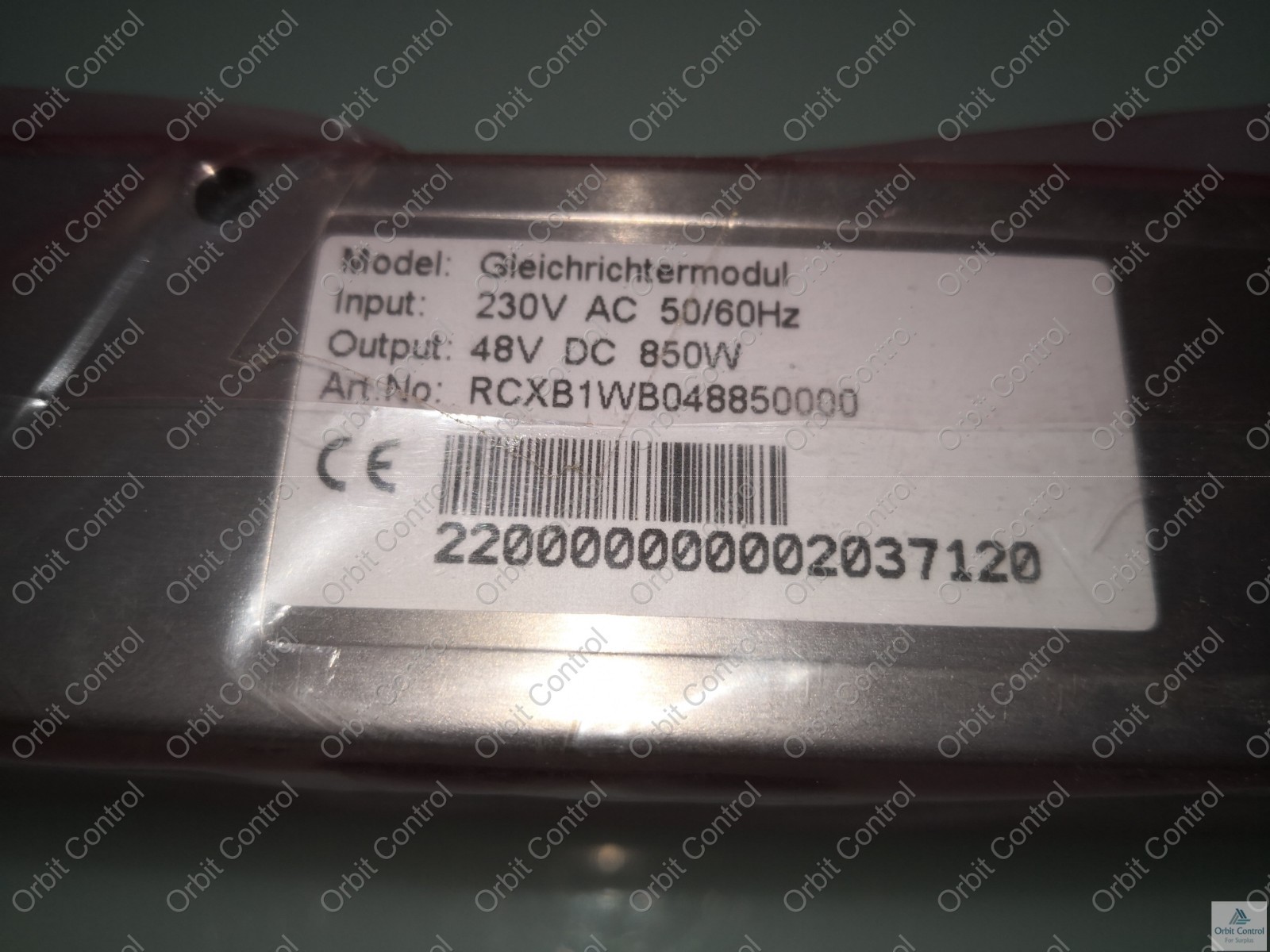 Neumann 230V-AC-48V-DC-850W NEUMANN GLEICHRICHTERMODUL POWER SUPPLY 35918 / 230V AC 48V DC 850W 5