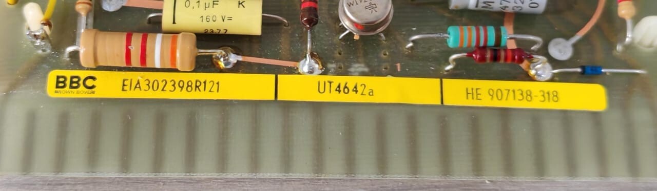ABB HE907138-318 BBC UT4642A EIA302398R121 HE907138-318 SPEED TRANSDUCER MODULE 8
