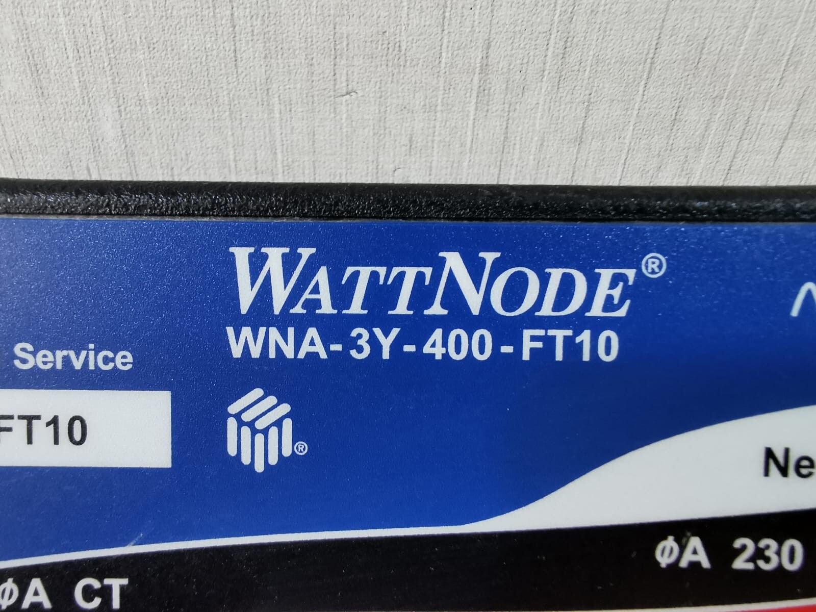 Continental FT10 CONTINENTAL CONTROL SYSTEMS WATTNODE WNA-3Y-400-FT10 WATT HOUR METER 2