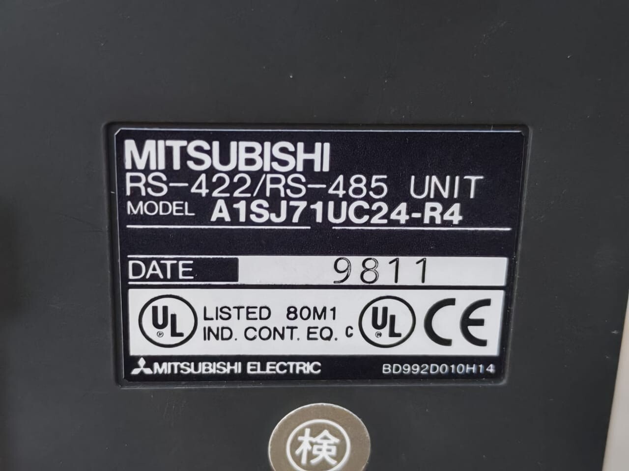 Mitsubishi Electric RS-422 MITSUBISHI A1SJ71UC24-R4 RS-422/RSS-485 COMMUNICATION MODULE 7