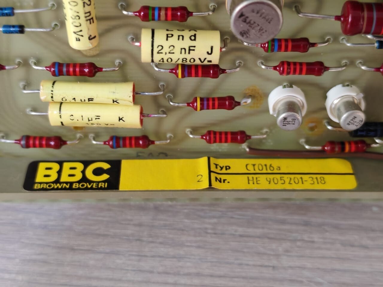 ABB HE905201-318 BBC CT016A V.2 HE905201-318 PCB BOARD 7