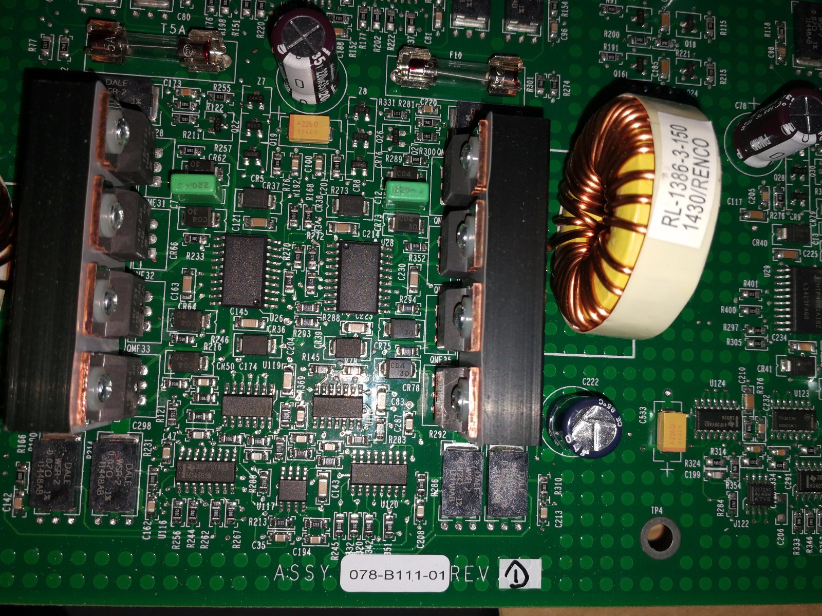 Siemens B111S01 Siemens 078-B111S01 PCB THERMAL CONTROL MODULE Rev. B 6