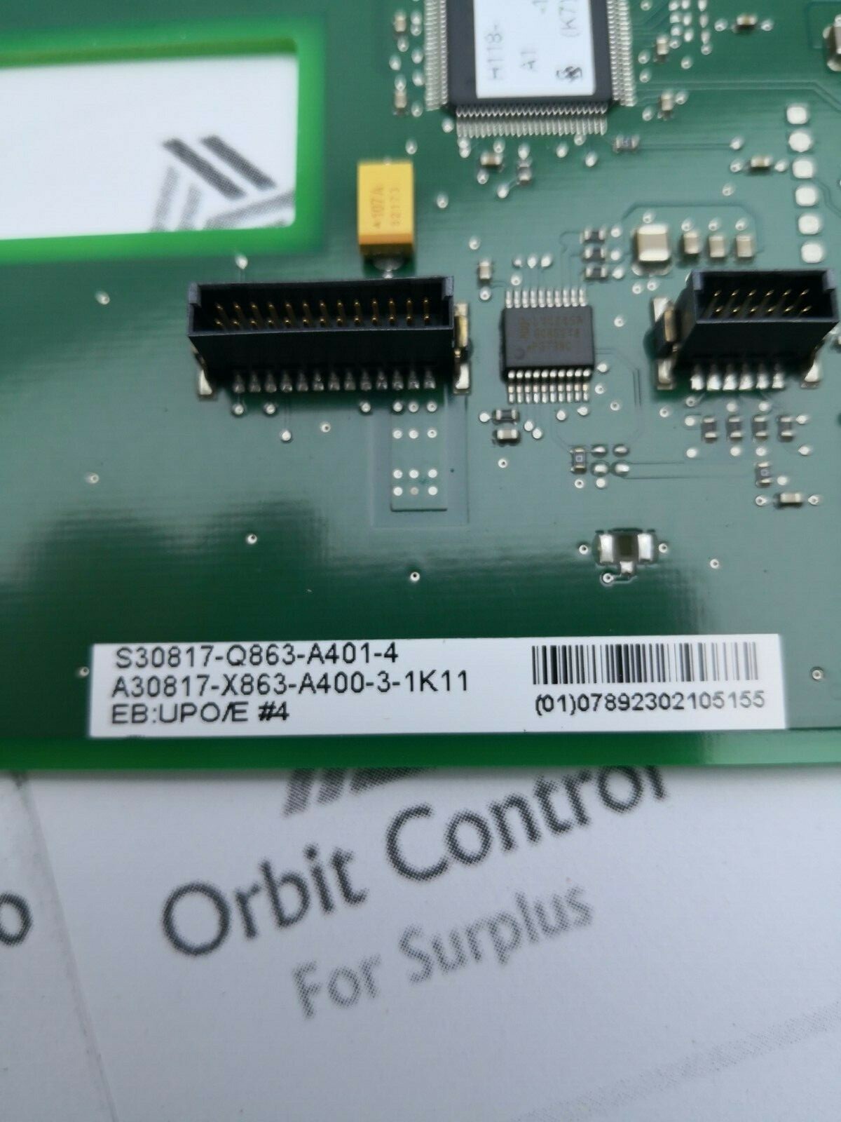 Siemens S30817-Q863-A401-4 Siemens S30817-Q863-A401-4 A30817-X863-A400-3-1K11 EB:UPO/E + S30817-Q862-A401-5 3