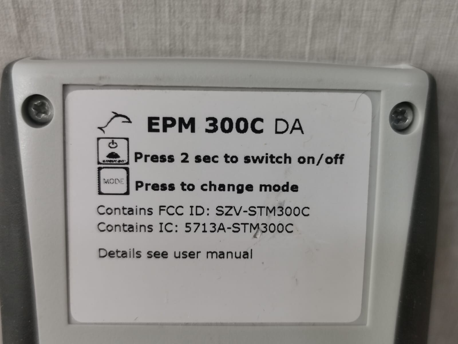ENOCEAN EPM300C ENOCEAN EPM 300C DA FIELD INTENSITY METER 2
