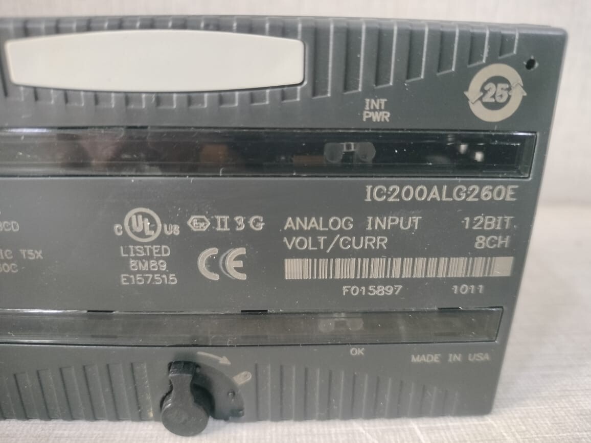 GE IC200ALG260E GE Fanuc IC200ALG260E Analog Input 12Bit Volt/Curr 8CH Module- W/O ORIG.BOX 3