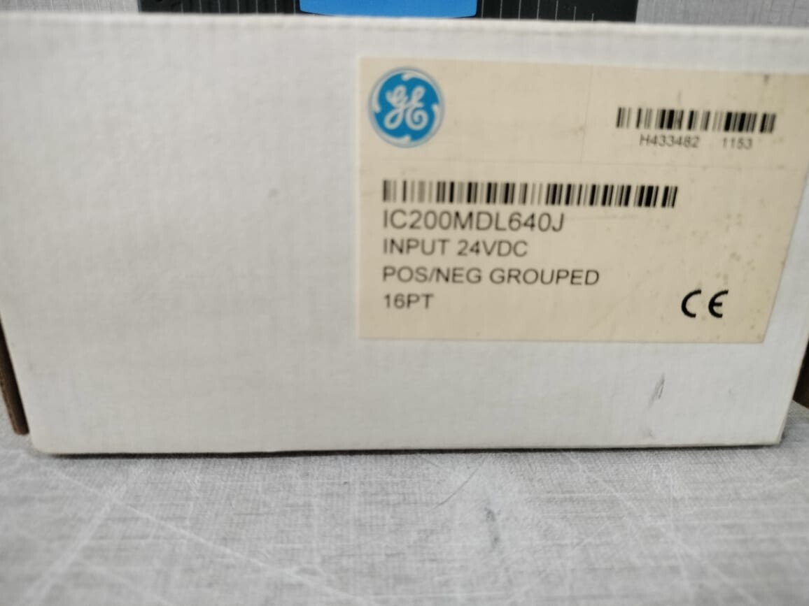 GE IC200MDL640J GE FANUC INTELIGENT IC200MDL640J INPUT 24V DC POS/NEG LOGIC 16 8